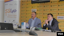 Podrinjski antikorupcijski tim iz Loznice predstavio je istraživanje koje pokazuje da indeks opšte transparentnosti grada Šapca i njegovih javnih preduzeća i ustanova, u Medija centru u Beogradu, 23. septembra 2019.
