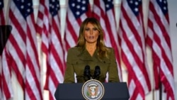 បទសន្ទនា VOA៖ លោកស្រី Melania Trump និង​ឥស្សរជន​ឯទៀត​កោត​សរសើរ​ស្នា​ដៃ​របស់​លោក​ប្រធានាធិបតី​ Trumpក្នុង​​ថ្ងៃ​ទី២​​នៃ​មហាសន្និបាត​​របស់គណបក្ស