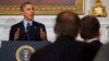 President Barack Obama speaks to members of the National Governors Association in the State Dining Room of the White House in Washington, Feb. 24, 2014.