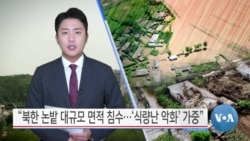 [VOA 뉴스] “북한 논밭 대규모 면적 침수…‘식량난 악화’ 가중”