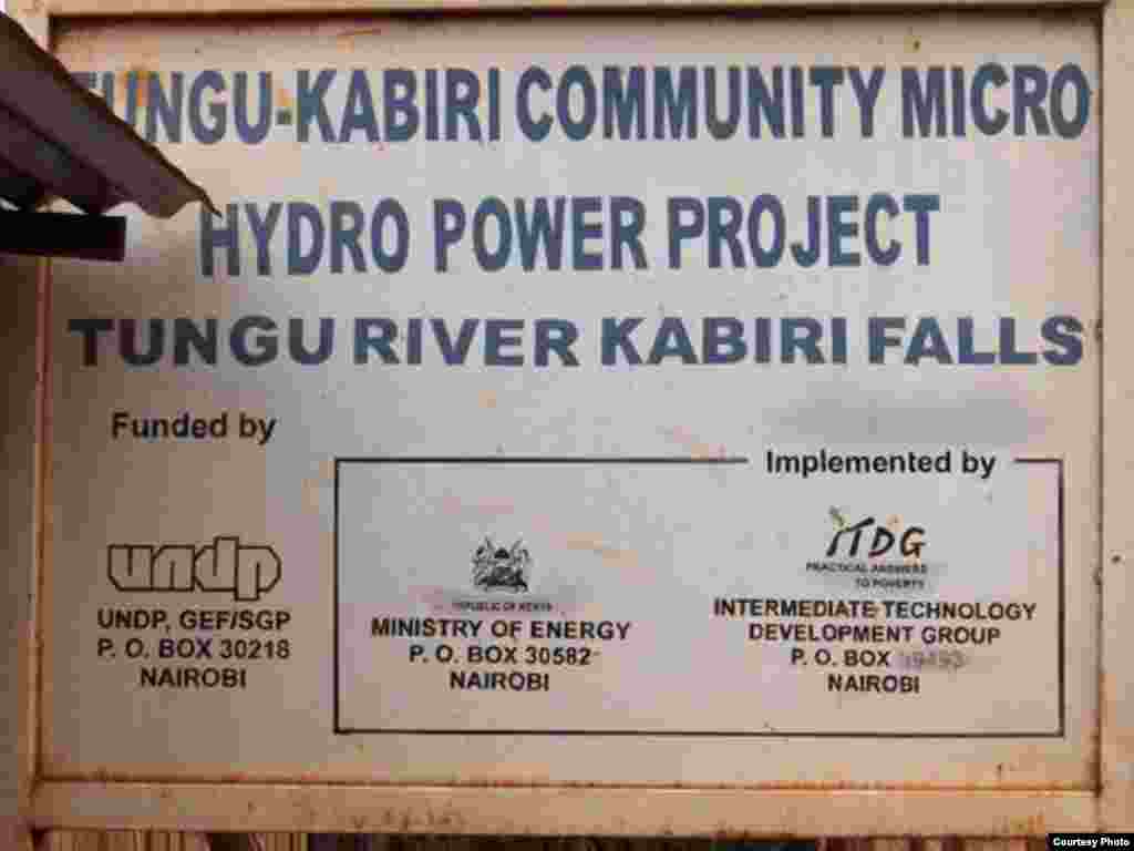 The government of Kenya intends following the example of the micro-hydro project at Mbuiru in the country’s central highlands (photo: Practical Action)