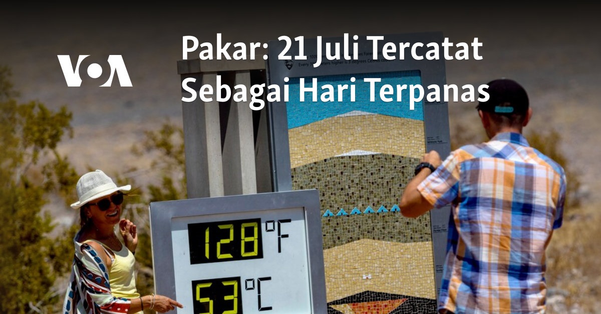 21 Juli Tercatat Sebagai Hari Terpanas