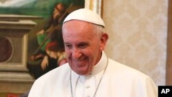 Le pape François, 4 mai 2017. 