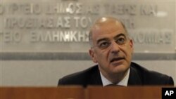 Menteri Luar Negeri Yunani Nikolas Dendias (foto: dok). 