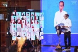Presiden Jokowi dalam acara Gerakan Akselerasi Generasi Digital di Jakarta, Rabu (15/12) siap mencetak jutaan anak bangsa menjadi talenta digital yang handal. (Biro Setpres)