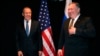 El canciller ruso, Sergei Lavrov, (izquierda) y el secretario de Estado de EE.UU., Mike Pompeo, hablarán sobre control de armas en Washington el martes, 10 de diciembre de 2019.