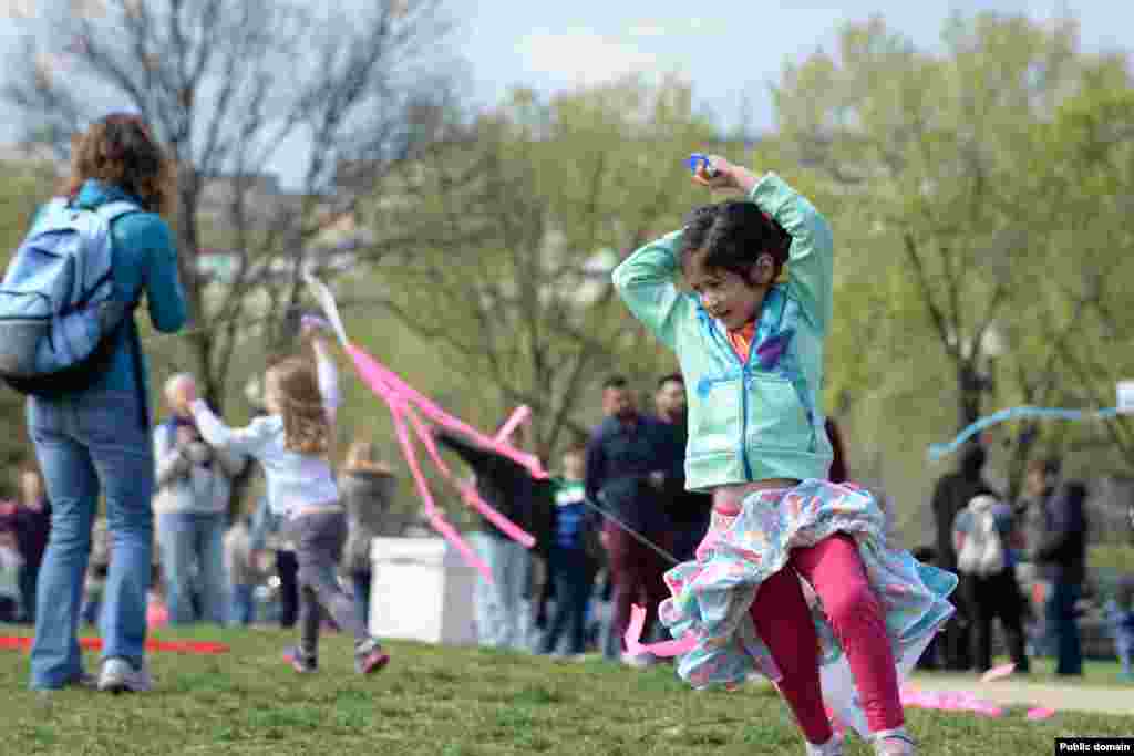 Blossom Kite Festival 2016 on the National Mall in Washington, DC