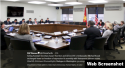 Đối thoại Nhân quyền Việt Nam - Hoa Kỳ lần thứ 22 tại thủ đô Washington, Hoa Kỳ, ngày 17/5/2018. Twitter EAP US Department of State