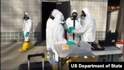 Training Participants use Personal Protective Equipment at DEA Training Center in Quantico, VA