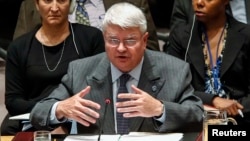 FILE - Herve Ladsous, head of the U.N. Department of Peacekeeping Operations, says those in the U.N. mission in South Sudan have had their movements restricted and have faced government harassment.
