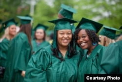 Students celebrate their graduation from Columbia State Community College in Columbia, Tennessee