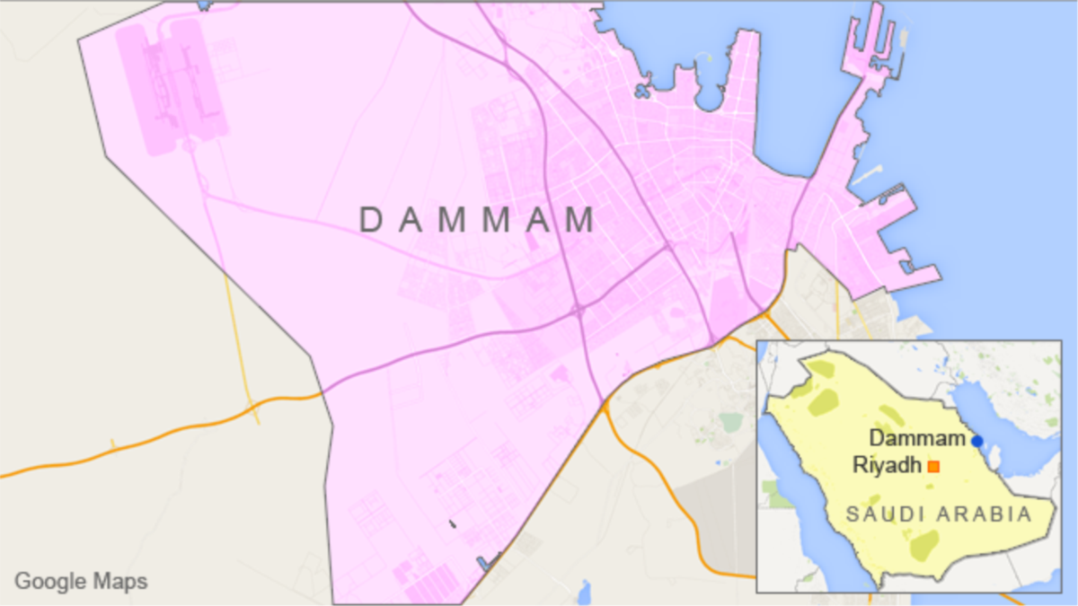 Саудовская аравия даммам карта