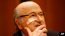Sepp Blatter, président démissionnaire et suspendu de la Fifa