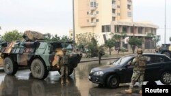 عکس آرشیوی از یک ایستگاه بازرسی نیروهای ارتش لبنان در طرابلس