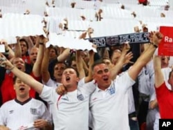 England soccer supporters are never shy to sing their team's praises......And to insult others