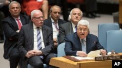 عباس امنیت شورا ته وویل چې فلسطینیان "د مذاکراتو ژر پېلېدو ته چمتو دي."