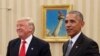 Obama dice que coincide en "confianza" con Trump 