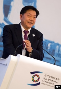 Lu Wei, China’s cybersecurity and internet policy chief, is shown at the World Internet Conference in Wuzhen, China, Nov. 19, 2014. He reportedly said at a recent Russian forum that online freedom was not a right but a responsibility to be kept in check.