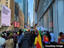 ትውልደ ኢትዮጵያ-አሜሪካውያን በትናንትናው ዕለት በኒው ዮርክ ከተማ ከአካሄዱት ሰልፍ