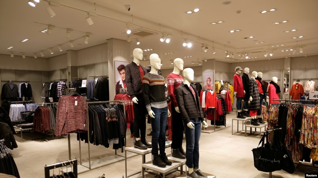 FILE - General view of a store that sells international brands at Venice Street in Benghazi, Libya, Feb. 6, 2019. 