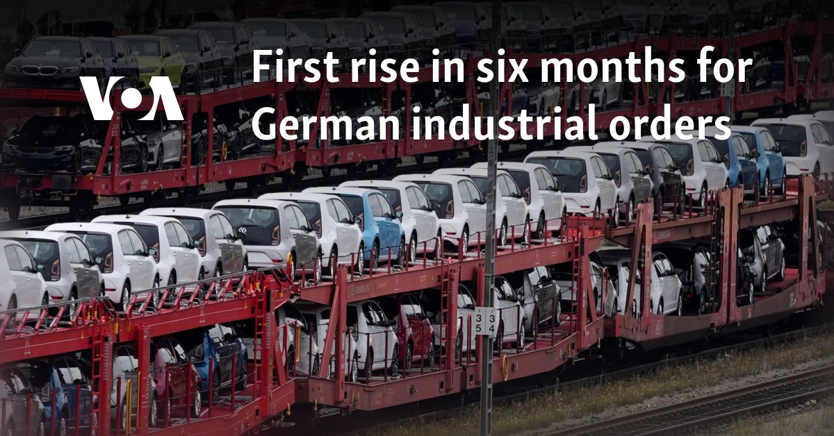 First rise in six months for German industrial orders