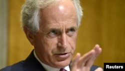 FILE - Senator Bob Corker (R-TN), chairman of the Senate Foreign Relations Committee.