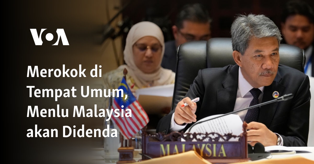 Merokok di Tempat Umum, Menlu Malaysia akan Didenda