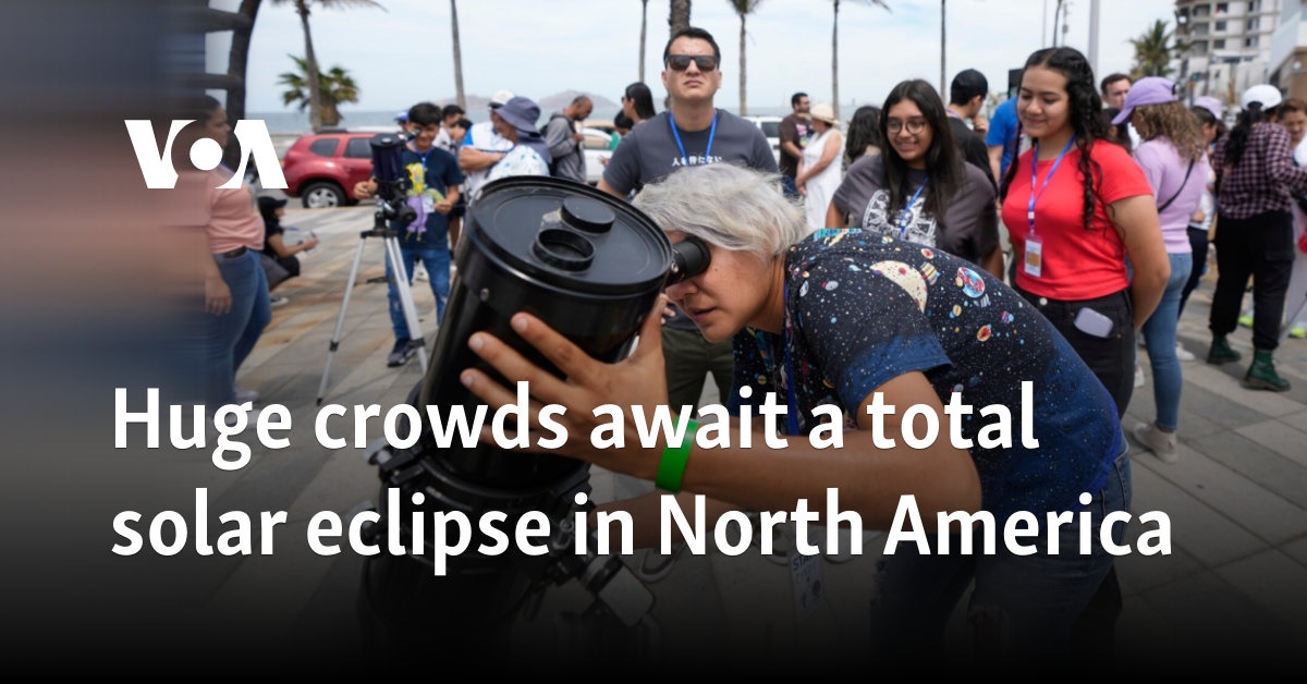 Huge crowds await a total solar eclipse in North America