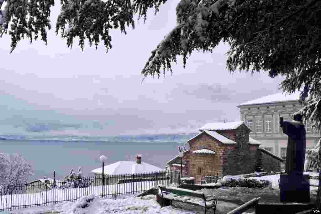 Ohrid under snow