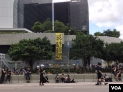 2019年6月21日香港人示威抗议（美国之音申华拍摄）