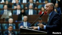 Реджеп Таїп Ердоган виступав у парламенті перед активістами урядової партії "АК"