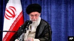 Pemimpin Tertinggi Iran, Pemimpin Tertinggi Ayatollah Ali Khamenei di Teheran, Iran, 23 Mei 2018. (Foto: dok).