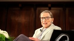 U.S. Supreme Court Justice Ruth Bader Ginsburg sits onstage as the third speaker of the David Berg Distinguished Speakers Series, during an event organized by the Museum of the City of New York, Dec. 15, 2018.