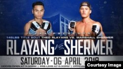 Official fight poster between Theo Rlayang and Marshall Shermer (Photo courtesy of USAA)