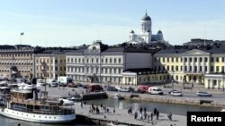 The Market Square and the Presidential palace pictured in Helsinki, Finland, June 28, 2018. U.S. President Donald Trump and Russian President Vladimir Putin are to meet in Helsinki, the capital of Finland, July 16, 2018.