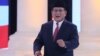 Capres Prabowo Subianto dalam acara debat Pilpres kedua di Jakarta hari Minggu (17/2).