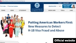 The U.S. Citizenship and Immigration Services website signals a new approach to granting H1-B visa. 