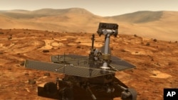 Artist's rending of Mars rover