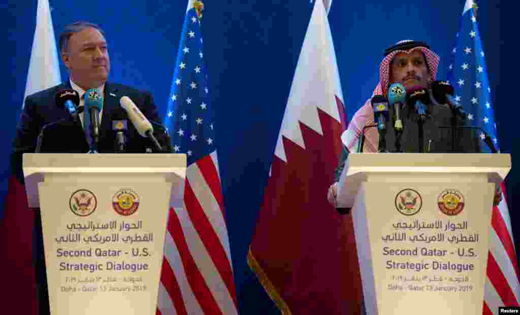 وزیر خارجه آمریکا که در سفر منطقه&zwnj;ای به سر می برد، روز یکشنبه با معاون نخست وزیر قطر دیدار کرد. قطر متحد آمریکا است و ایالات متحده خواستار رفع اختلاف بین این کشور&nbsp; و عربستان شده است.