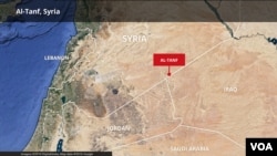 ແຜນ​ທີ່​ເມືອງ al-Tanf ປະ​ເທດ Syria