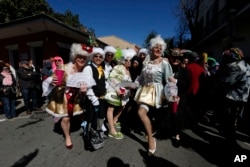 Desfile de Mardi Gras en Luisiana.