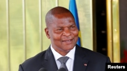 Le président centrafricain Faustin-Archange Touadéra à Abidjan, Côte d'Ivoire, 7 novembre 2016.