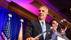 Republican gubernatorial candidate Jack Ciattarelli speaks at his election night party, Nov. 3, 2021, in Bridgewater, N.J.