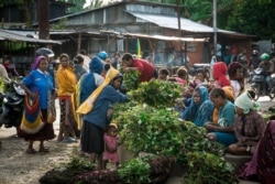 Susana di Pasar Wamena, Papua (VOA/Alam Burhanan).