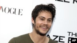 Dylan O'Brien, star of "The Maze Runner," attends a screening of the film in New York City.