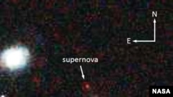 NASA’s Hubble Space Telescope captured this image of the 10-billion year old supernova SCP-0401. (Credit: Space Telescope Science Institute)