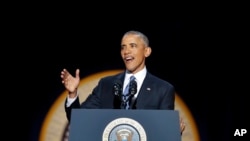 گزارش تصویری از حواشی سخنرانی خداحافظی باراک اوباما