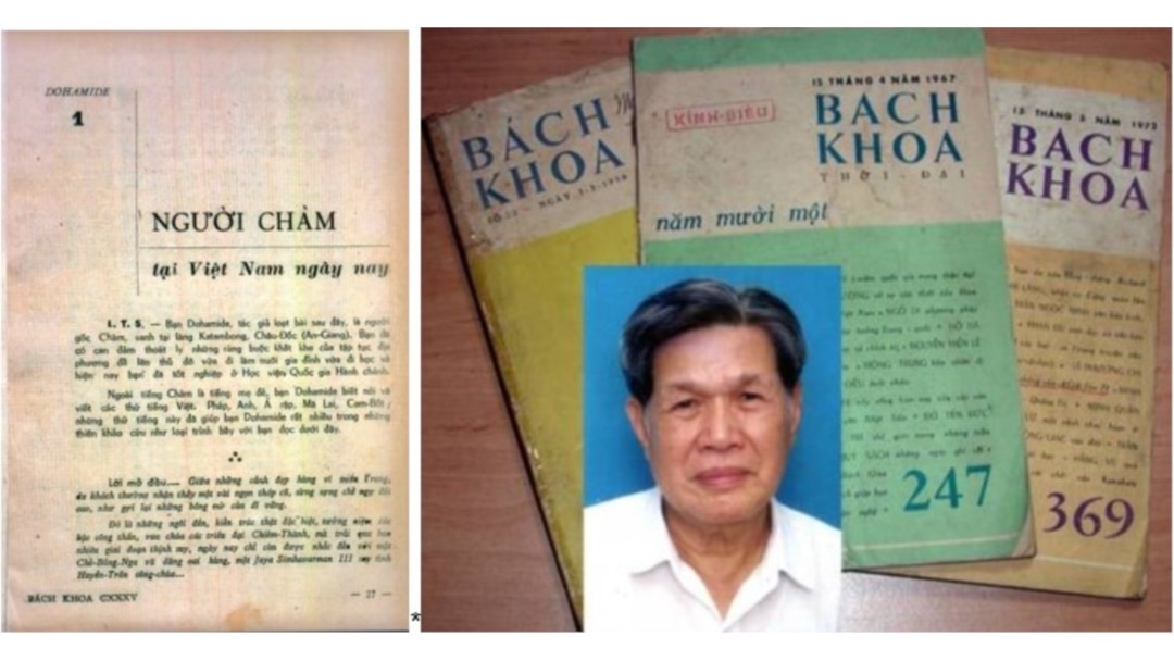 Lời Toà Soạn của chủ nhiệm Lê Ngộ Châu giới thiệu Dohamide, tác giả bài viết đầu tiên “Người Chàm tại Việt Nam ngày nay” trên tạp chí Bách Khoa, số 135, 15/8/1962.