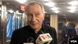 Cardinal Pietro Parolin conversó con la Voz de América el jueves 26 de septiembre de 2019 en Nueva York.