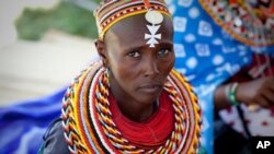 Master weaver Nkerisapa Lewano, a participant in the 2011 Smithsonian Folklife Festival, is a member of the Ngurunit Basket Weavers Group in northern Kenya, a program sponsored by the Peace Corps.